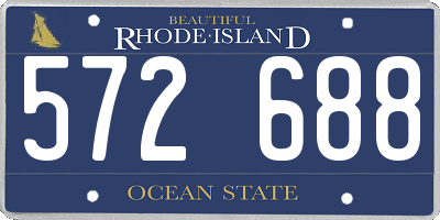 RI license plate 572688