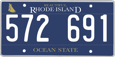 RI license plate 572691