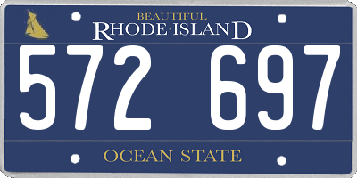 RI license plate 572697