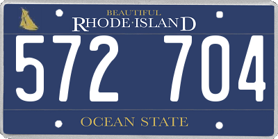 RI license plate 572704