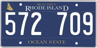 RI license plate 572709
