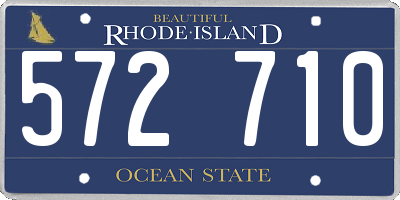 RI license plate 572710