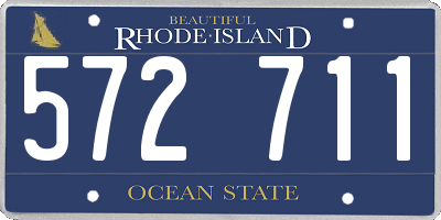 RI license plate 572711