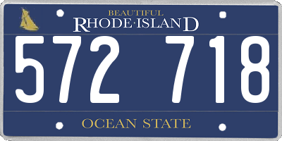 RI license plate 572718