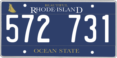 RI license plate 572731