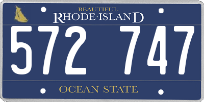 RI license plate 572747