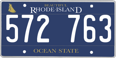 RI license plate 572763