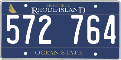 RI license plate 572764