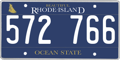RI license plate 572766