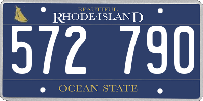 RI license plate 572790