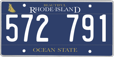 RI license plate 572791