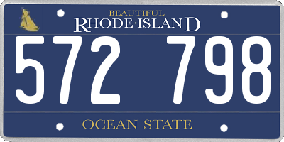 RI license plate 572798
