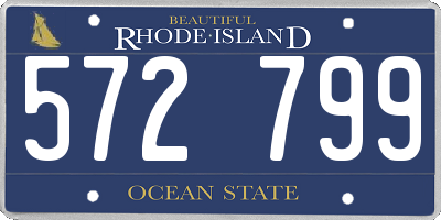 RI license plate 572799