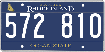 RI license plate 572810