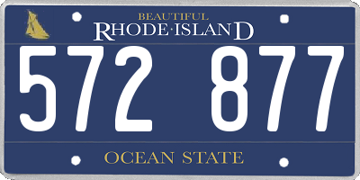 RI license plate 572877