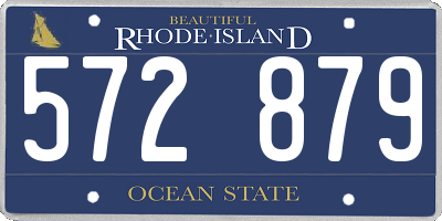 RI license plate 572879