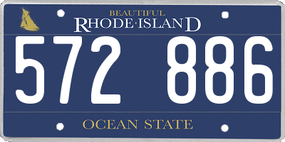 RI license plate 572886