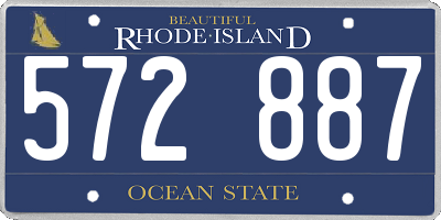 RI license plate 572887