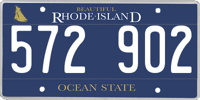 RI license plate 572902
