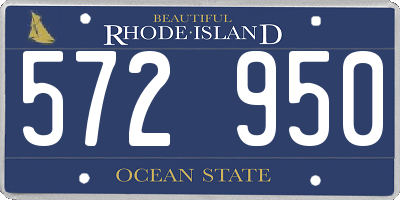 RI license plate 572950
