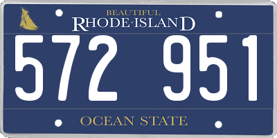RI license plate 572951