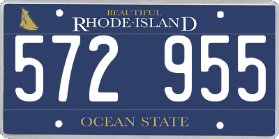 RI license plate 572955