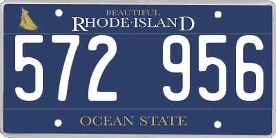 RI license plate 572956