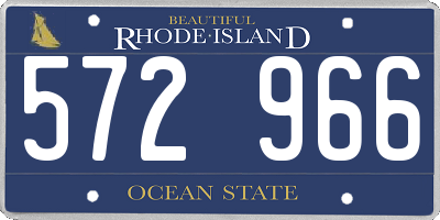 RI license plate 572966
