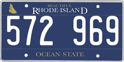 RI license plate 572969