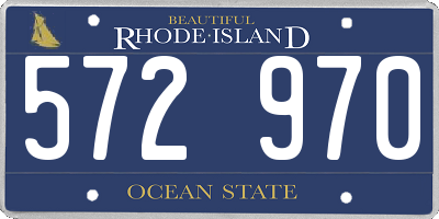 RI license plate 572970