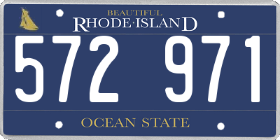 RI license plate 572971