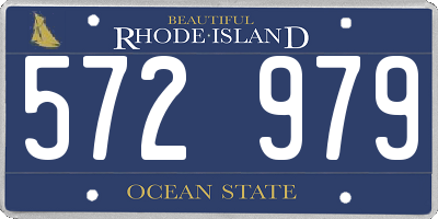 RI license plate 572979