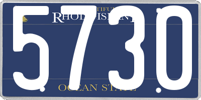 RI license plate 5730