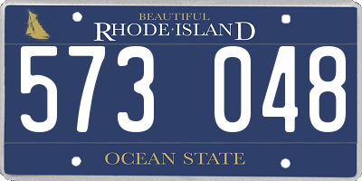 RI license plate 573048