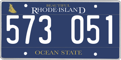 RI license plate 573051