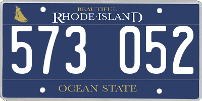 RI license plate 573052