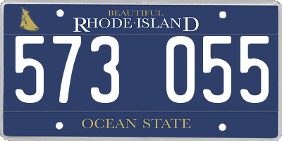 RI license plate 573055