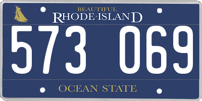 RI license plate 573069