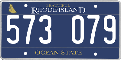 RI license plate 573079
