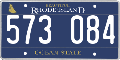 RI license plate 573084