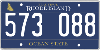 RI license plate 573088