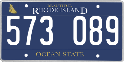 RI license plate 573089