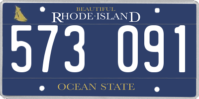 RI license plate 573091
