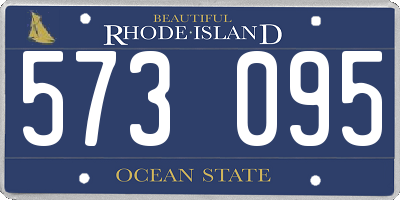 RI license plate 573095