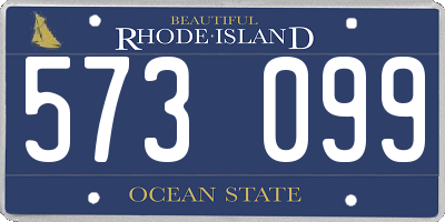 RI license plate 573099