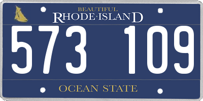 RI license plate 573109
