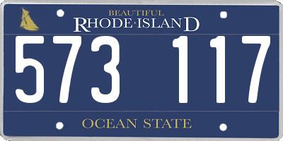 RI license plate 573117