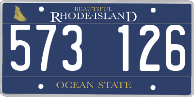 RI license plate 573126