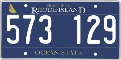 RI license plate 573129