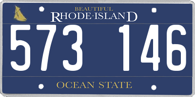 RI license plate 573146